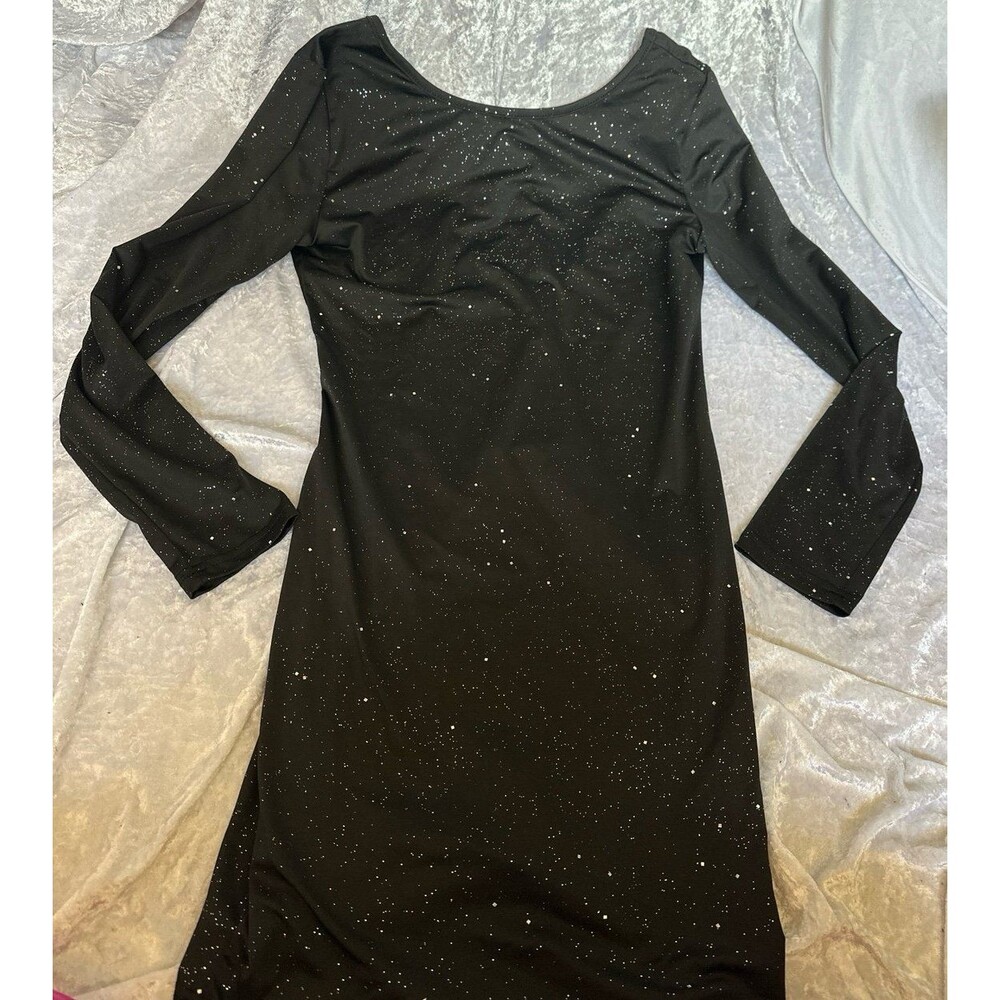 SHEIN black sparkly dress L